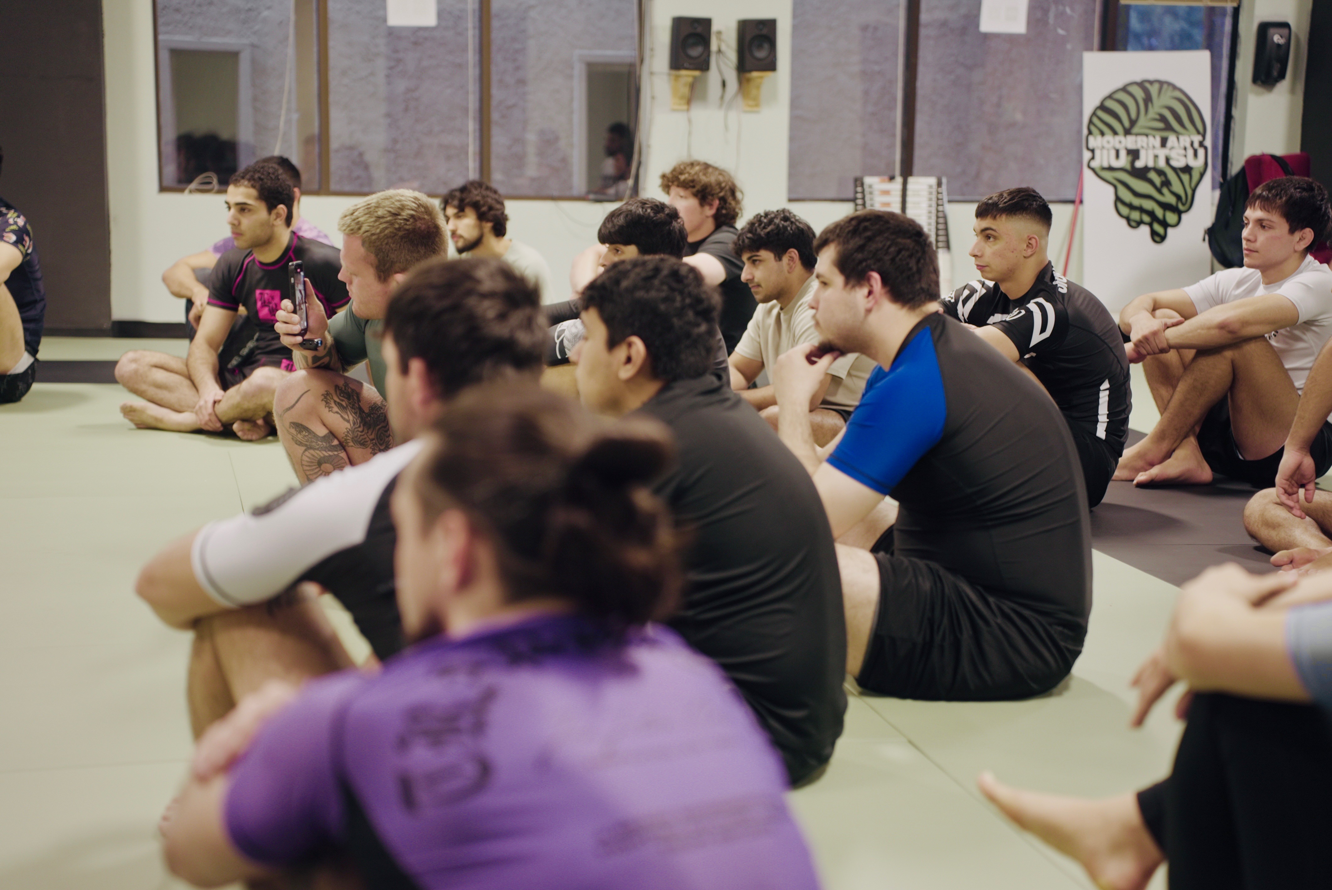 Live sparring at Modern Art Jiu Jitsu, No-Gi BJJ academy on Mesa Drive in Austin, Texas